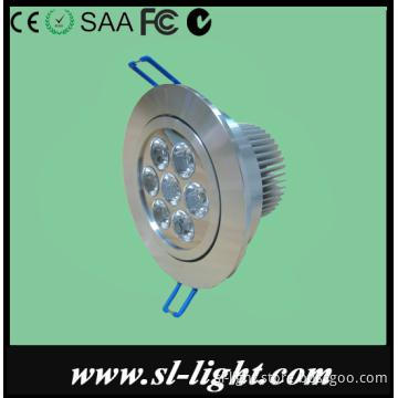 7W bright silver LED Downlight with SAA approved